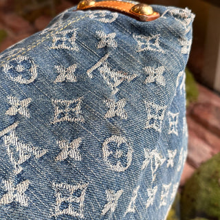 LOUIS VUITTON Baggy PM Blue Denim Monogram Shoulder Bag