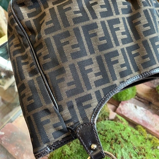 FENDI Tobacco Zucca Canvas Chef Tote