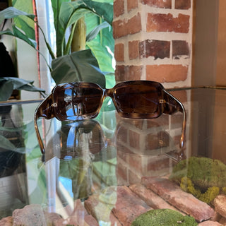 CHANEL 5076 Brown Frame CC Mother-of-Pearl Sunglasses