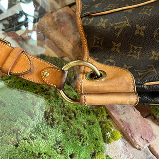 LOUIS VUITTON Galliera GM Brown Monogram Canvas Hobo Bag