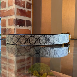 GUCCI Reversible Interlocking G Web Canvas Belt SZ 80/32