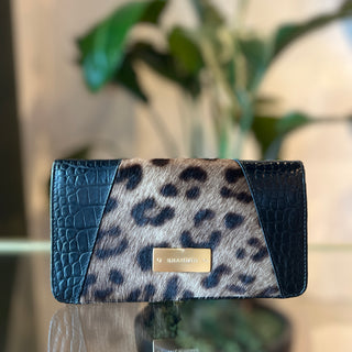 BRAHMIN Leopard Iona Hobo Shoulder