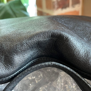 GUCCI Britt Medium Black Leather Tote Bag