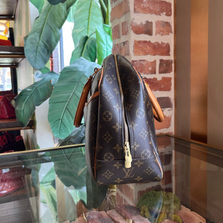 LOUIS VUITTON Deauville Brown Monogram Canvas Vintage Satchel