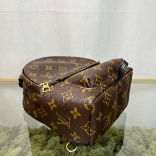 LOUIS VUITTON Mini Palm Springs Brown Monogram Backpack ADI11095