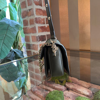 GUCCI Go Small Forest Green Canvas Shoulder Bag