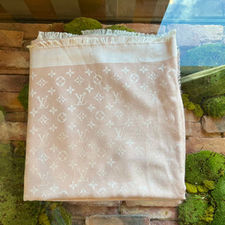 LOUIS VUITTON Pink Monogram Shine Shawl Powder