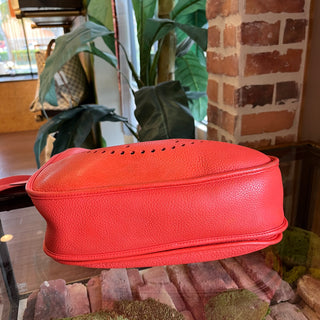 HERMES Evelyne PM III Bougainvillea Clemence Leather Crossbody Bag