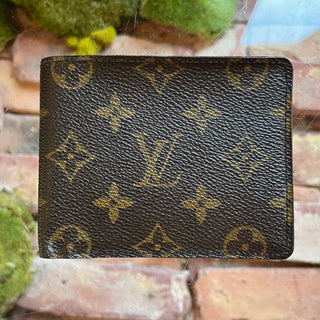 LOUIS VUITTON Mens LV Monogram Brown Coated Canvas Bifold Wallet
