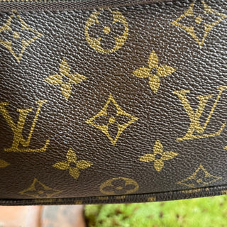 LOUIS VUITTON Mini Pochette Accessories Monogram Canvas Wristlet