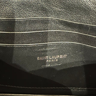 SAINT LAURENT Mini Lou Camera Bag Black Monochrome Matelassé Calfskin Leather Crossbody Bag