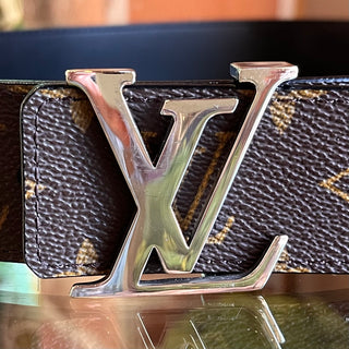 LOUIS VUITTON Reversible Monogram Noir Coated Canvas Belt SZ 85/34