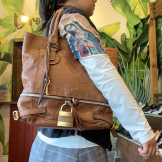 CHLOÉ Paddington Brown Leather Tote Bag