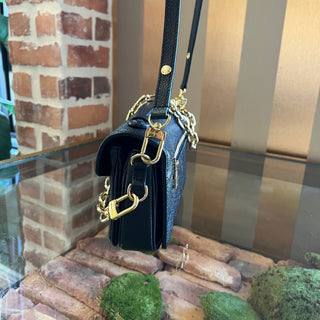 LOUIS VUITTON Métis Black Monogram Empreinte Leather Shoulder Bag