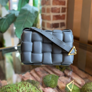 BOTTEGA VENETA Cassette Thunder Nappa Maxi Intreccio Padded Crossbody