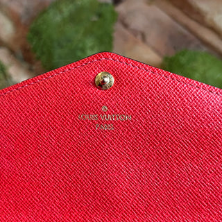 LOUIS VUITTON Sarah Poppy Coquelicot Monogram Wallet