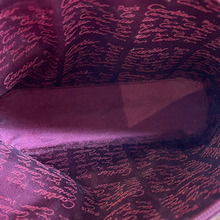 CARTIER Red Leather Cosmetic Case