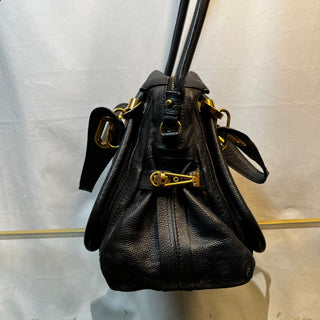 CHLOE Partay Medium Black Calfskin Shoulder Bag