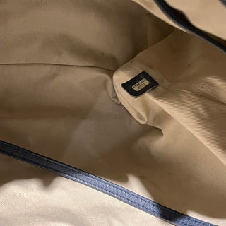 CHANEL CC Around Pocket Blue Caviar Leather Stitched Tote