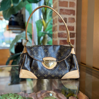 LOUIS VUITTON Beverly MM Brown Monogram Canvas Shoulder Bag