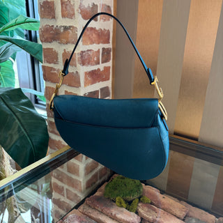 DIOR Blue Saddle Shoulder Bag