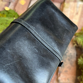 PRADA Black Leather Vintage Wallet