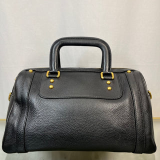 DOLCE & GABBANA Black Leather Satchel TS3781