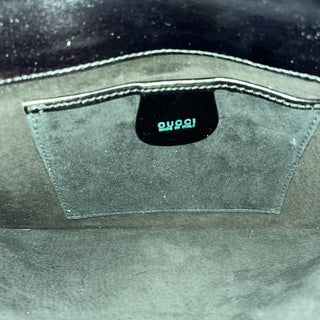 GUCCI Black Calf Hair Clutch DIA319