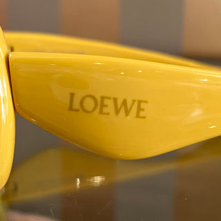 LOEWE LW40099I Yellow Acetate Geometrical Sunglasses