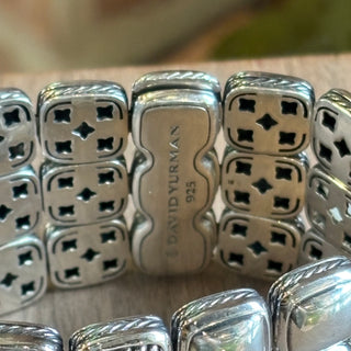 DAVID YURMAN Multi-Stone Chiclet 3 Row Bracelet