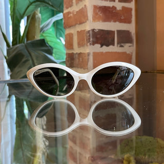 CELINE CL40264U Cream Cat Eye Acetate Sunglasses