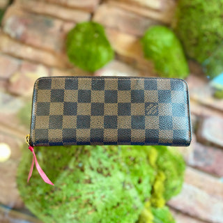 LOUIS VUITTON Damier Ebene Clemence Wallet