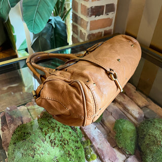 CHLOÉ Paddington Brown Calfskin Leather Satchel Bag