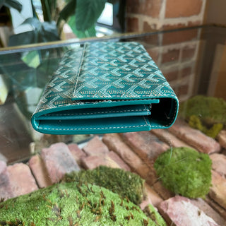 GOYARD Varenne Continental Green Wallet TS3855