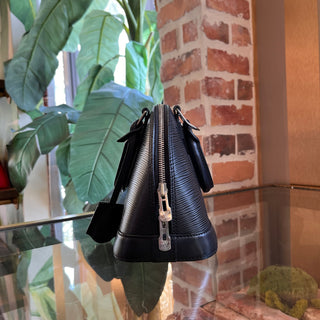LOUIS VUITTON Alma BB Black Epi Leather Top Handle