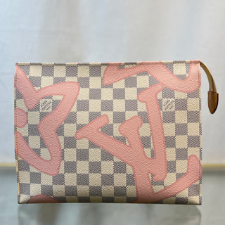 LOUIS VUITTON Damier Azur Tahitienne Canvas Toiletry Pouch 26