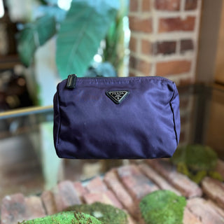 PRADA Purple Nylon Pouch Bag