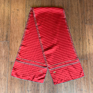 GUCCI Vintage Red Silk Scarf