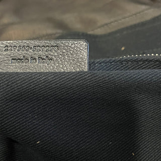 SAINT LAURENT Muse Black Leather Tote Bag