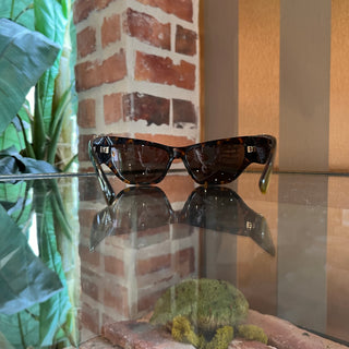 VERSACE MOD.4383 944/3 Tortoise Shell Acetate Rectangle Eye Sunglasses