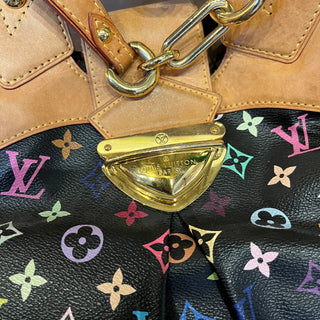 LOUIS VUITTON Ursula Black Monogram Multicolore Canvas Bag