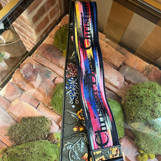 DIOR Multicolored Embroidered Floral Strap