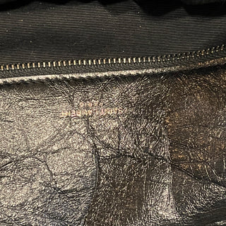 SAINT LAURENT Niki Medium Crackled Calfskin Shoulder Bag