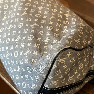 LOUIS VUITTON Speedy Bandouliere Blue Monogram Mini Lin Canvas Satchel