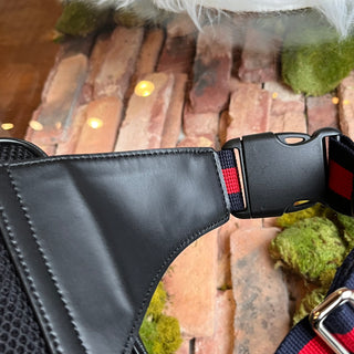 GUCCI Belt Bag Black Grey Soft GG Supreme Monogram Web Belt Bag