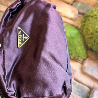 PRADA Purple Satin Pouch