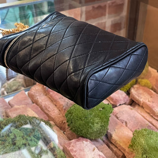 SAINT LAURENT Mini Carré-Quilt Matelassé Binocular Vanity Bag