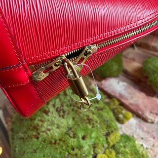 LOUIS VUITTON Alma PM Red Epi Leather Top Handle Bag