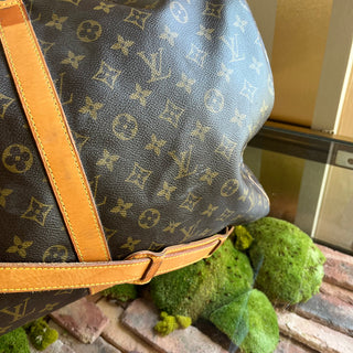 LOUIS VUITTON Keepall Bandouliere 55 Monogram Brown Canvas Duffel