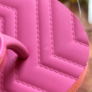 GUCCI GG Pink Marmont Rubber Flip Flops SZ 34 (US 4)